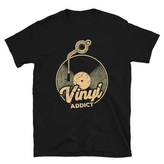 Vinyl Addict Distressed Vinyl Record Audiophile Musician Vintage LP Lovers Gift