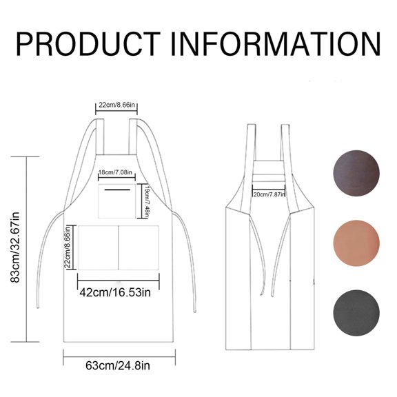 Vinyl Apron with Fleece Lining Oil Proof Durable for Kitchen Cooking