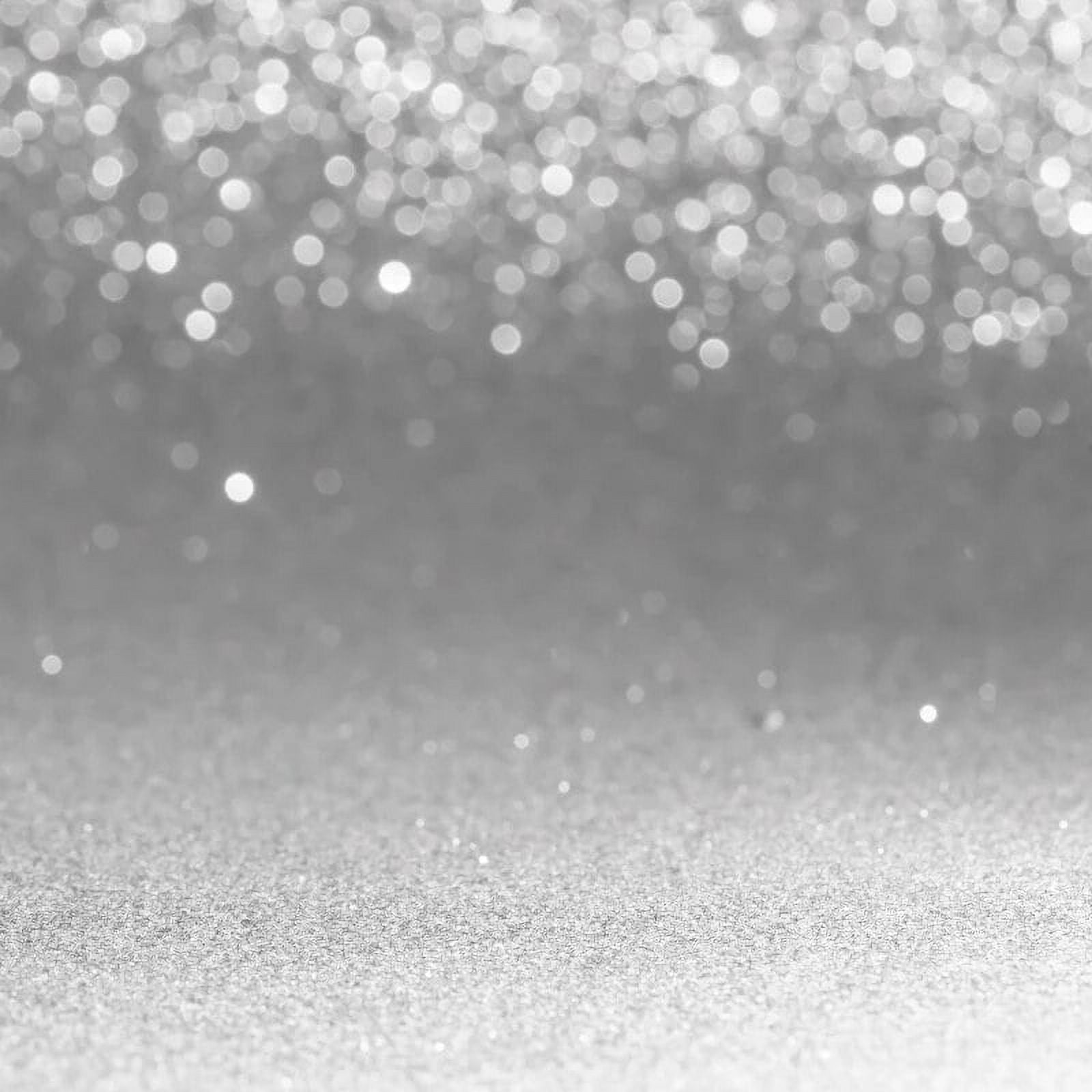 Vinyl Backdrops For Photography Silver Polka Dots Light Bokeh Party