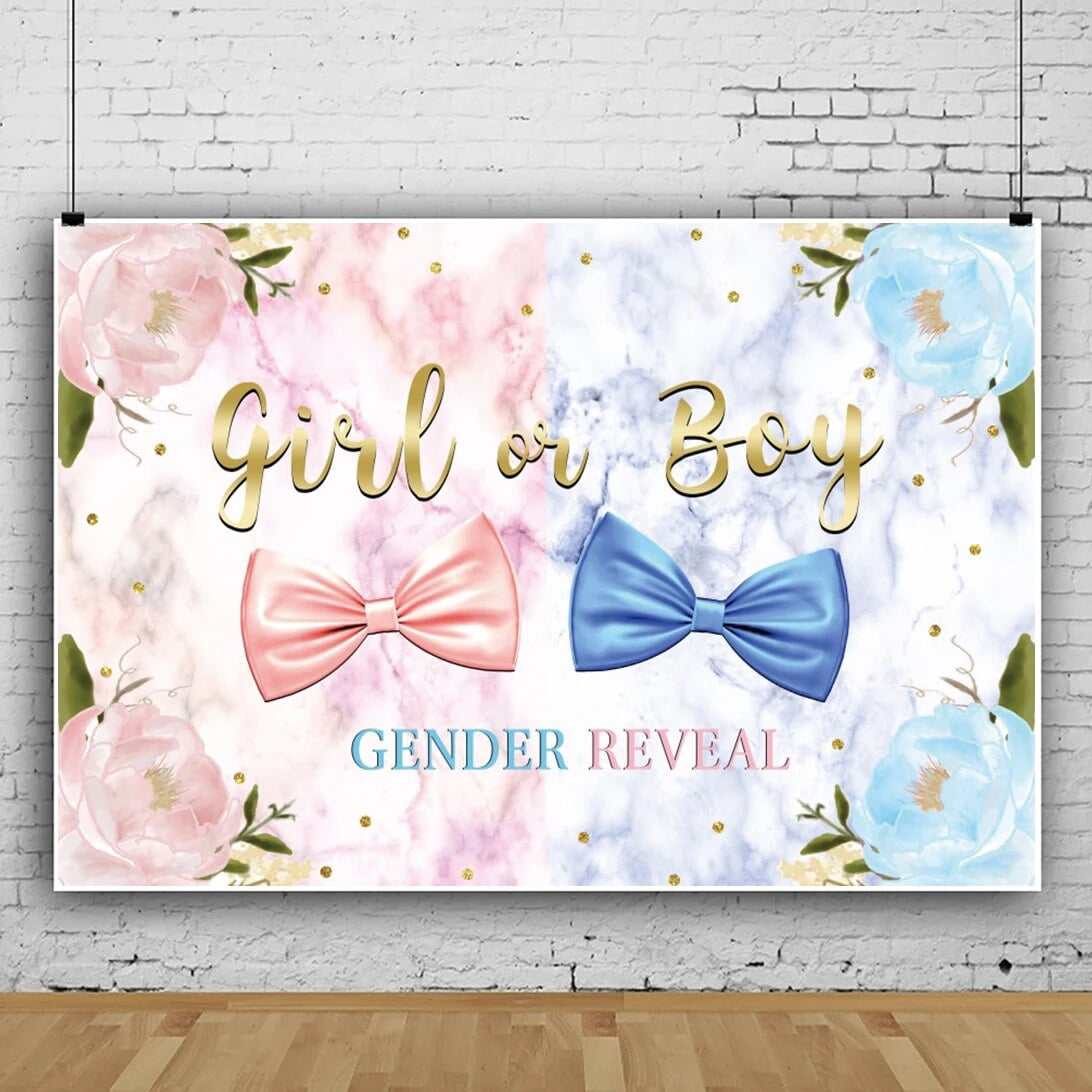 Vinyl Backgrounds For Photography Boys Or Girl Gender Reveal Baptism