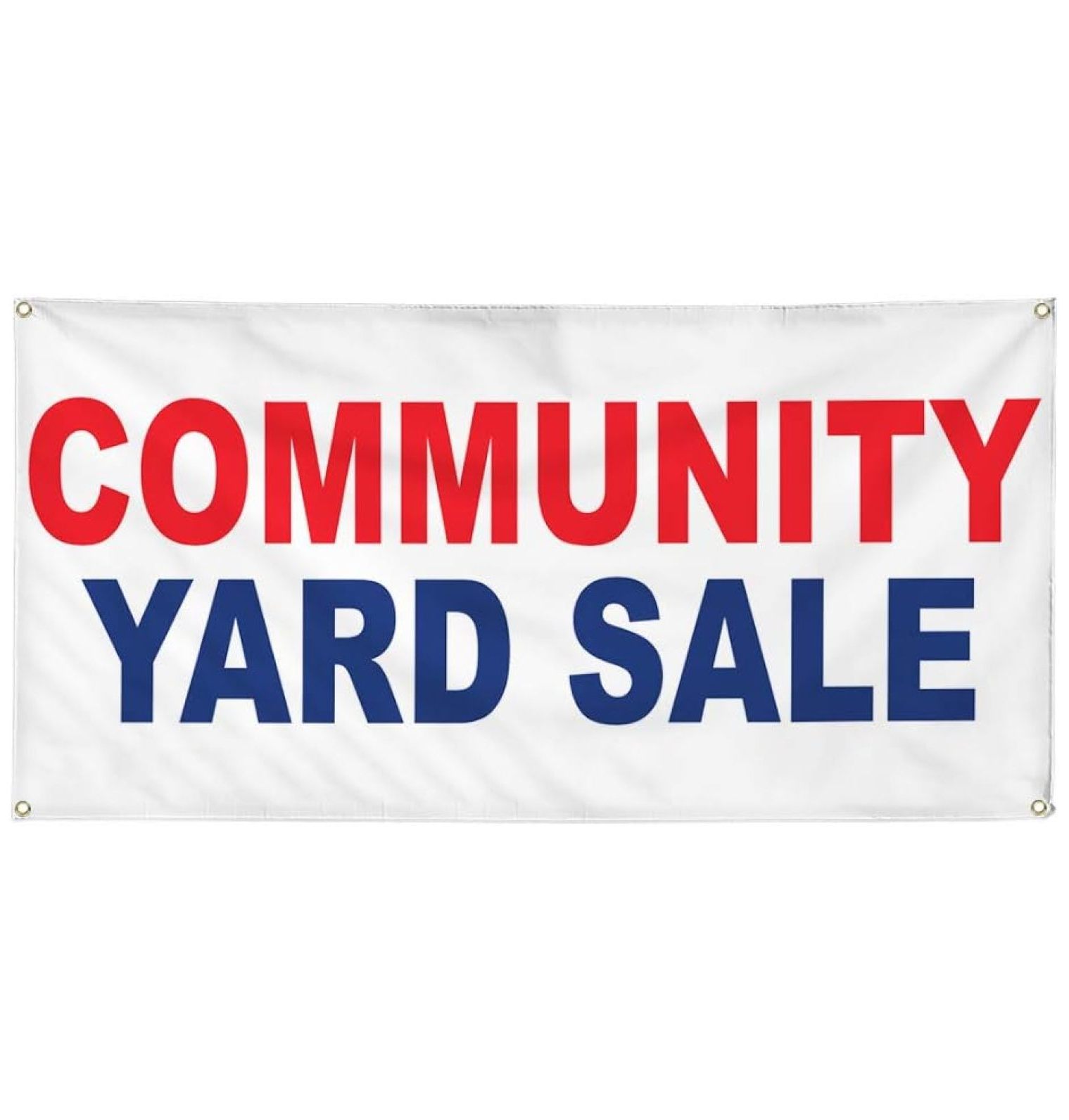 Vinyl Banner Multiple Sizes Community Yard Sale Red Blue Business