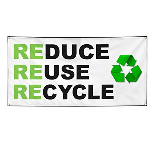 Vinyl Banner Sizes Reuse Recycle Awareness Outdoor Weatherproof