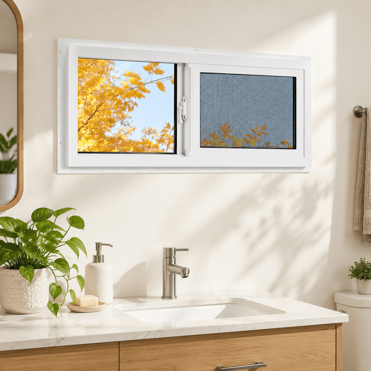 Vinyl Basement Window Bathroom Sliding 24
