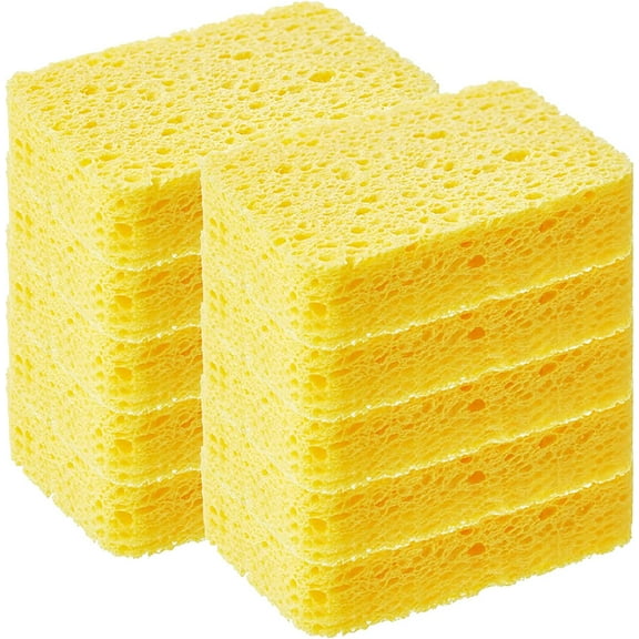 Vinyl Blanks Sponges Cleaning Eraser Sponge Foam Pads Multi Functional Household Cleaning Kitchen Dish Sponge for Furniture Bathroom Bathtub Sink Floor Baseboard Wall Cleaner (A4-Yellow, One Size)