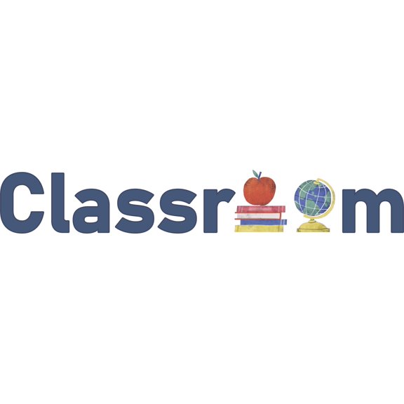 Vinyl Classroom Lettering Art Decoration Multicolored Books Apple Globe Design Removable Home Wall Decal - 12" x 40" Kids Bedroom Adhesive DÃ©cor School Study Room Adhesive Educational Wall Sticker