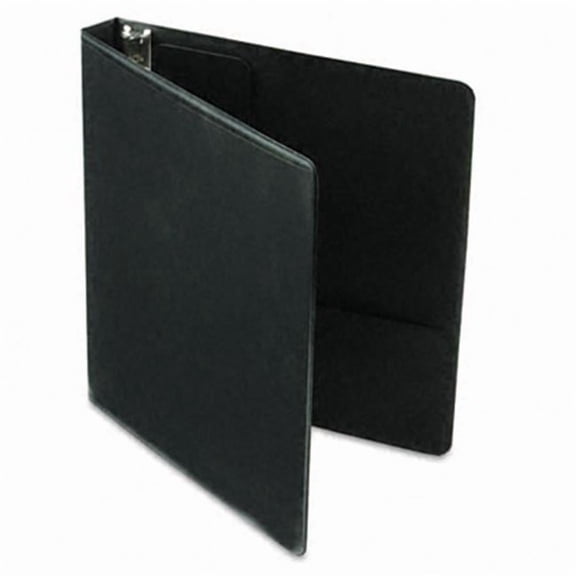 Vinyl ClearVue XtraValue Slant D-Ring Presentation Binder  1'' Capacity  Black