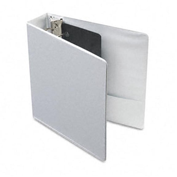Vinyl ClearVue XtraValue Slant D-Ring Presentation Binder - White - 2'' Capacity