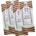 Vinyl Coated Plate Hanger 10 to 14 Inch Pack of 4 Hangers Plate