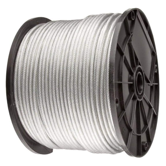 Vinyl Coated Wire Rope Cable 3/32 (500 ft Reel)