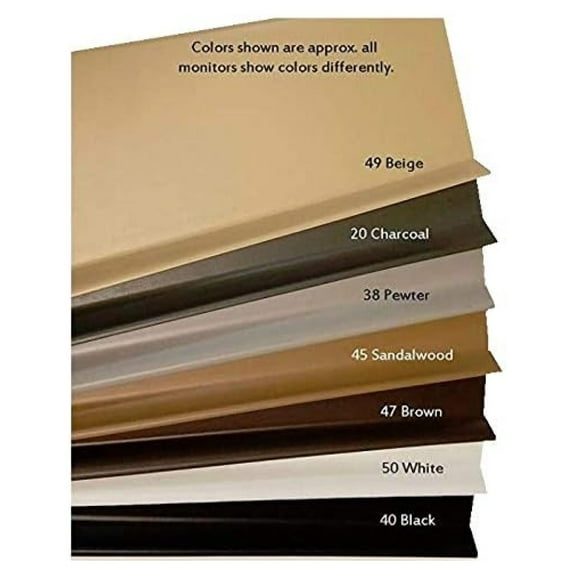 Vinyl Covebase with Toe 4" high x .080 Gauge - 7 Colors Available - 40' per Pack (10 pcs x 4') (45 Sandalwood)