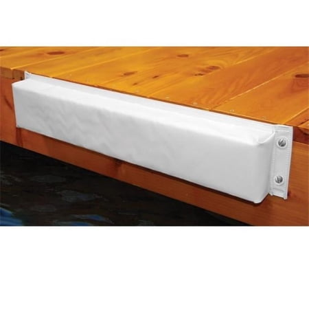 Vinyl Covered Dock Bumper, White