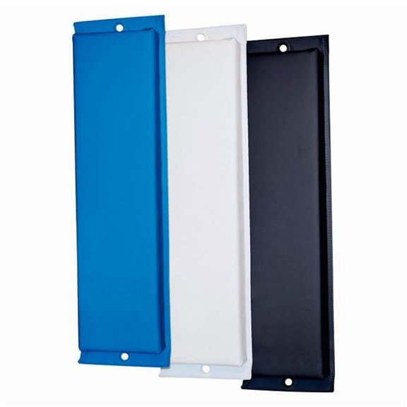 Vinyl Covered Flat Fender, Blue - Large