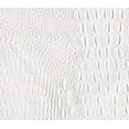 thumbnail image 1 of Vinyl Crocodile Allie Fake Leather Upholstery 54" Wide Fabric by The Yard (White), 1 of 2