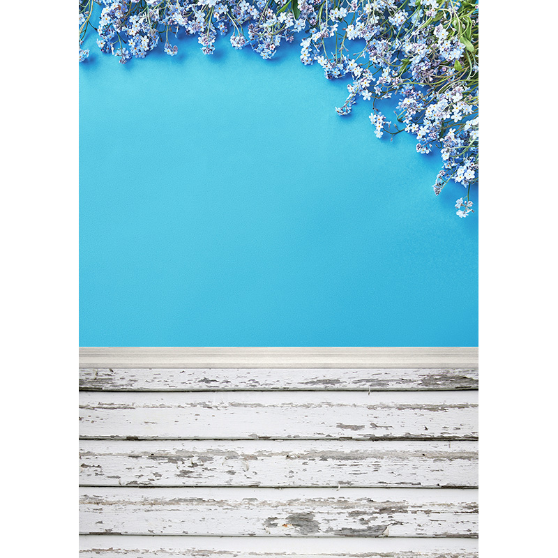 Vinyl Custom Photography Backdrops Props Flower Landscape Wooden floor ...