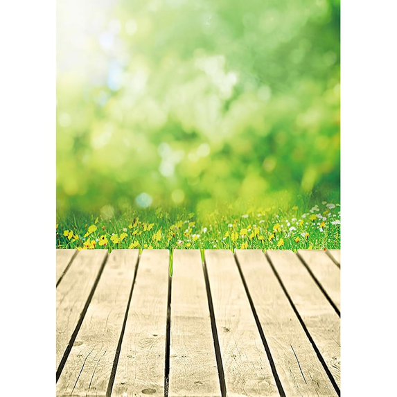 Vinyl Custom Photography Backdrops Props Flower Landscape Wooden floor ...