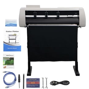 Vinyl Cutter 39" 980mm, Cutting Plotter Machine with Signmaster Software & CDR, Vinyl Printer LCD Display Plotter Cutter with Floor Stand and Snap-on Cloth Bag for Design,Cut