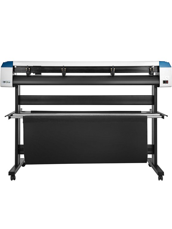 53 Inch Vinyl Cutter Machine with Floor Stand Semi-Automatic Sign Cutting & DIY Vinyl Printer, Includes Signmaster Software (Manual Positioning)