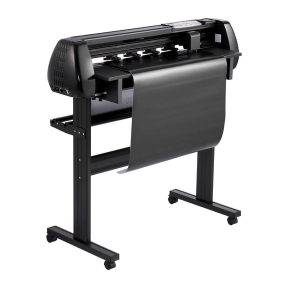 Vinyl Cutter Machine 34 inch, Dual Blades, Adjustable Force, LED Display & Starter Kit - Vinyl Plotter for Stickers, Signs & Crafts
