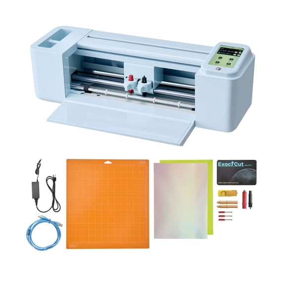Vinyl Cutting Machine 12 inch, Touchscreen Vinyl Cutter with 5000+ Designs, Bluetooth & USB, Compatible with Mac, Windows, iOS & Android for Crafts
