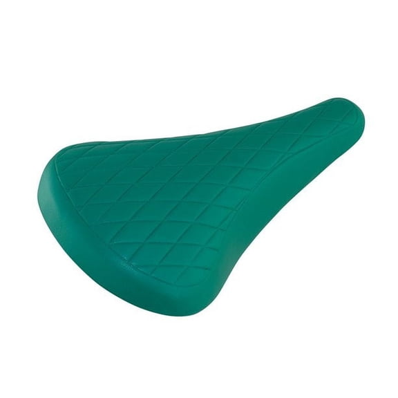 PRO+ Vinyl Diamond Bicycle Saddle Green