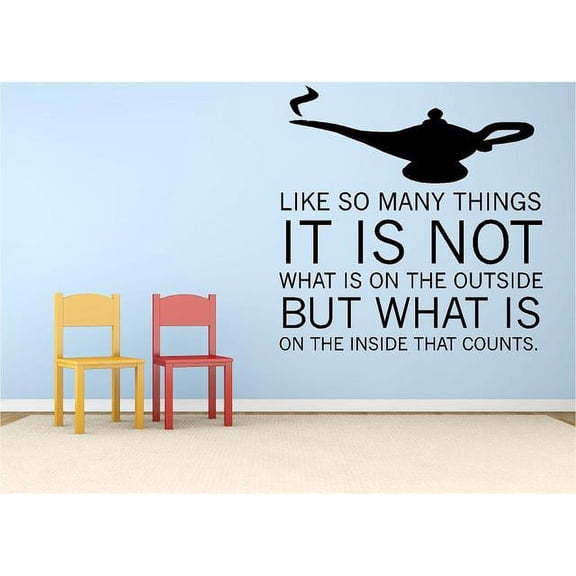 Vinyl Decal: Aladdin Movie Quote - Kids Bedroom Decor | Vinyl Wall Lettering Decal - 20" x 20"