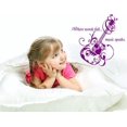 thumbnail image 1 of Vinyl Decal: Flourished Guitar Vinyl Decal | Size = 20"x20" | "When Words Fail Music Speaks" | Vinyl Wall Sticker for Musician, 1 of 1