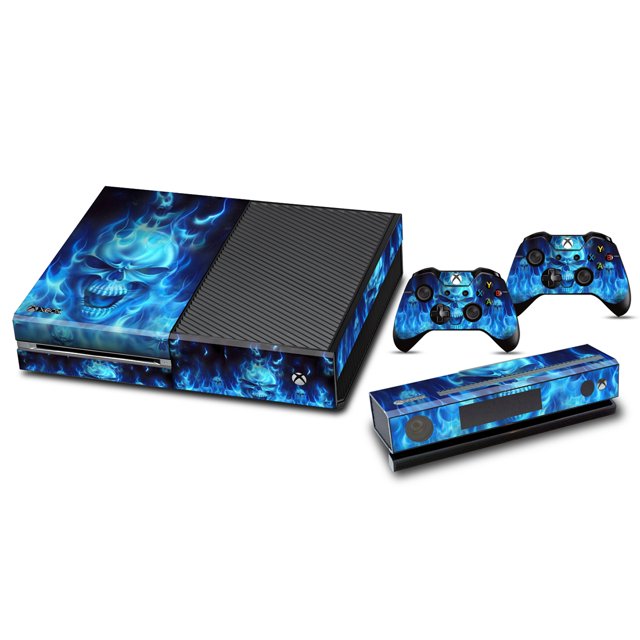 Vinyl Decal Protective Skin Cover Sticker Compatible with Xbox One Console and 2 Controllers