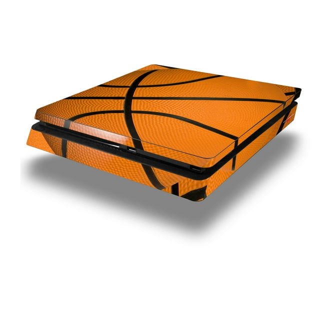 Vinyl Decal Skin Wrap compatible with Sony PlayStation 4 Slim Console Basketball (PS4 NOT INCLUDED)