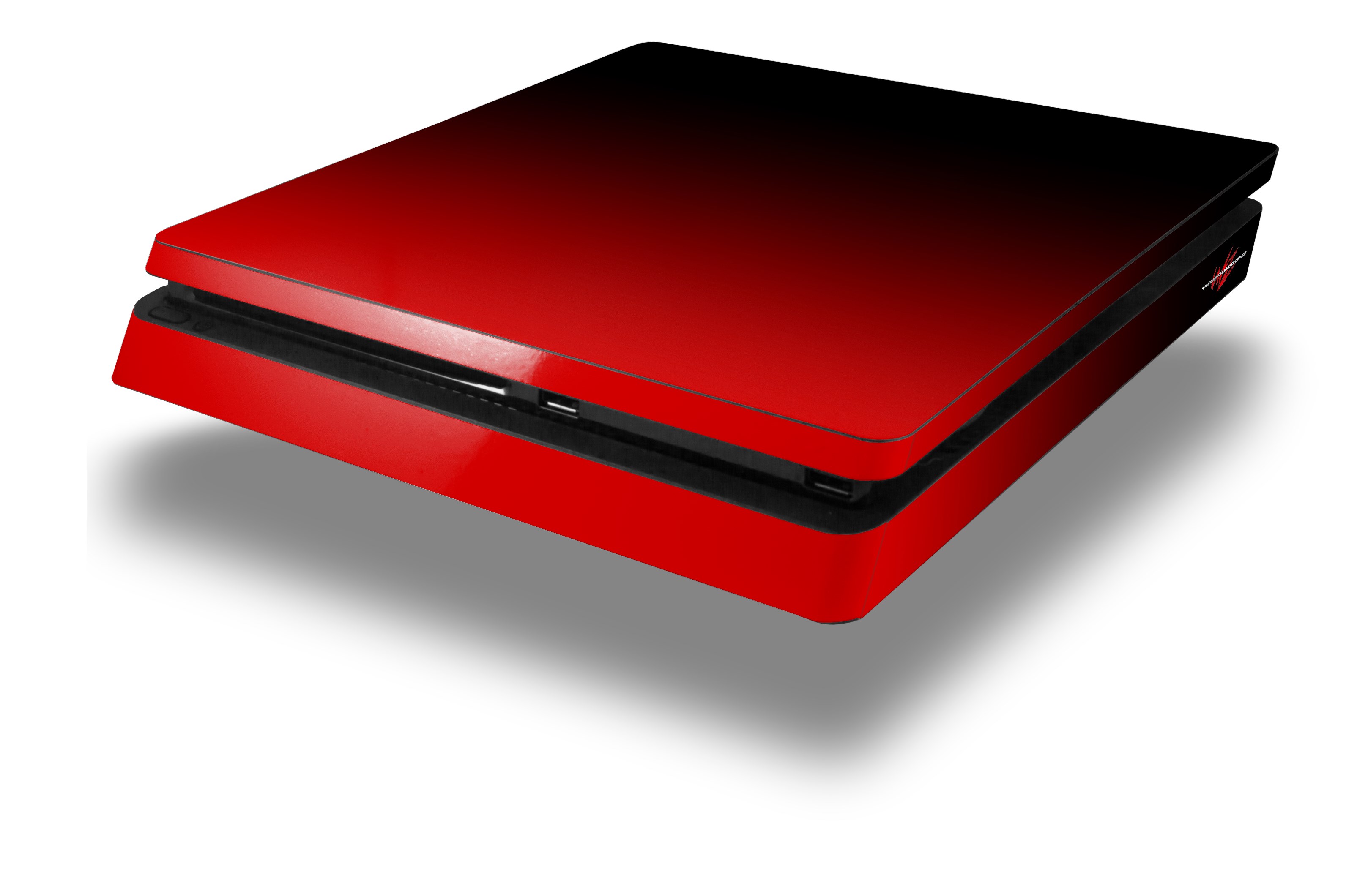 Vinyl Decal Skin Wrap compatible with Sony PlayStation 4 Slim Console Smooth Fades Red Black (PS4 NOT INCLUDED) - image 1 of 3