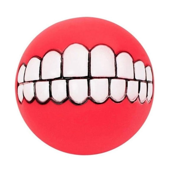 Vinyl Dog Squeaky Chewing Ball Pet Training Toy 3.5inch for Small Dogs