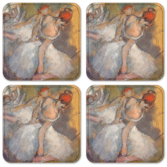 Vinyl Drink Coasters - Set of 4 - Degas: Ballet Dancers