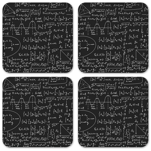 Vinyl Drink Coasters - Set of 4 - Geometry