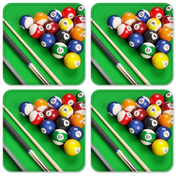 Vinyl Drink Coasters - Set of 4 - Rack & Cue