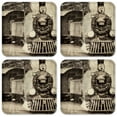thumbnail image 1 of Vinyl Drink Coasters - Set of 4 - Vintage Train, 1 of 3