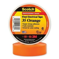 Vinyl Electrical Color Coding Tape 35, 1/2 In X 20 Ft, Orange | Bundle of 2 Rolls