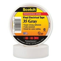 Vinyl Electrical Color Coding Tape 35, 3/4 In X 66 Ft, Gray | Bundle of 5 Rolls