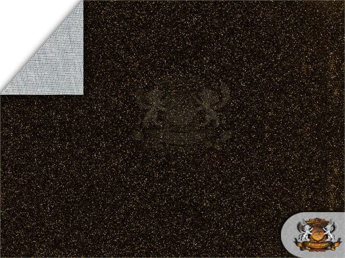Vinyl Fabric Sparkle Fake Leather Upholstery 54" Wide Sold By The Yard (BLACK GOLD)
