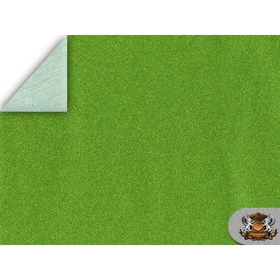 Vinyl Fabric Sparkle Fake Leather Upholstery 54" Wide Sold By The Yard (LIME)