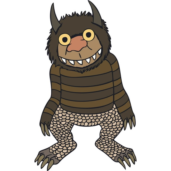 Vinyl Fantasy Film Where The Wild Things Are Decor Adhesive Home Wall Art Decal Design | 20" x 32" Removable Kids Bedroom Living Room Wall Decoration Carol Wild Things Creature Multi-colored Sticker