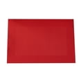 thumbnail image 1 of Vinyl Faux Leather Placemats,17.72x11.81 Inches Waterproof Heat Resistant Table Place Mats,Oil-proof Wipeable Table Mats for Kitchen Dining Party Holiday Indoor Outdoor,Red, 1 of 6