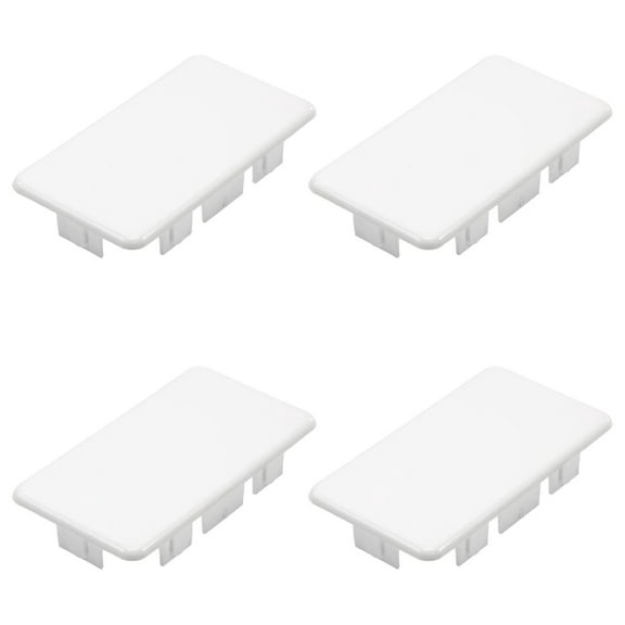 Vinyl Fence End Caps - 2" x 3 1/2" Internal Post Caps (4 Pack) - White Vinyl Fence Finishing Kit - Durable Weather Resistant Fence Accessories