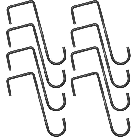 Vinyl Fence Hooks Patio Hooks - 8Pcs 2x6 inch/3x8inch, Hangers for Indoor & Outdoor Hanging Lights, Plants & Planters, Bird Feeder, Decorations, Sprinkler, Hose