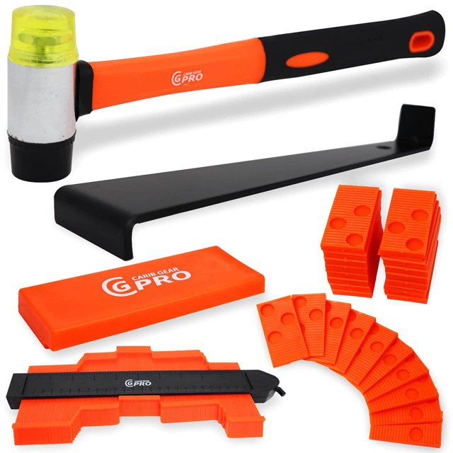 Vinyl Floor Installation Kit 44Piece Laminate Wood Flooring Tools