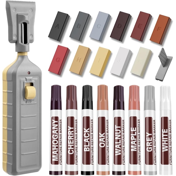 Laminae Color Vinyl Floor Repair Kit with Heat Pen - 11 Colors Laminate Wood Floor ...