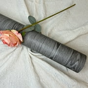 Vinyl Flooring Roll Thickened Peel and Stick Floor Wood Plank Flooring Self Adhesive 23.6" X 118" Dark Gray