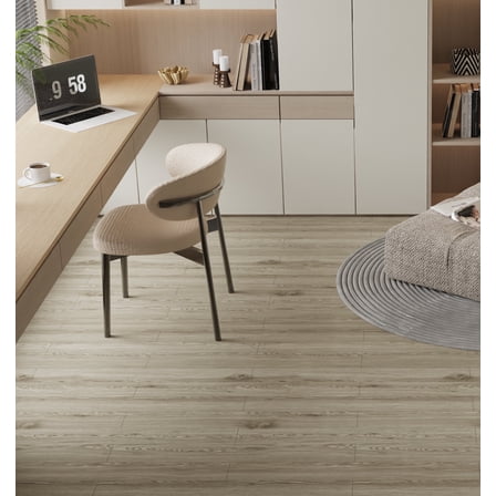 Peel and Stick Vinyl Flooring Roll PVC Thickened Floor Wood Plank Self Adhesive Flooring DIY 23.6" X 118" Maroon