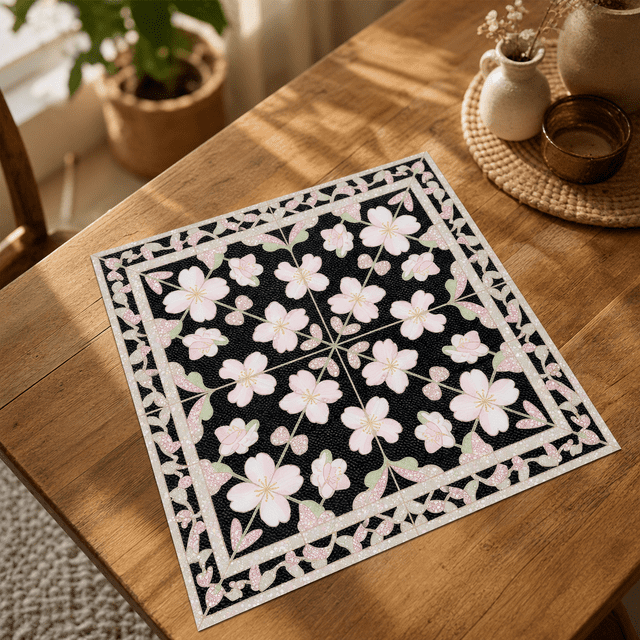 Vinyl Flooring Stickers 12x12 Inch Pink Cherry Blossom Flower Peel and ...