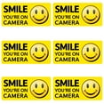 thumbnail image 1 of Vinyl Friend Security Camera Recording Decal Sticker Packs, 6 Pack Smile You're on Camera -, 1 of 5