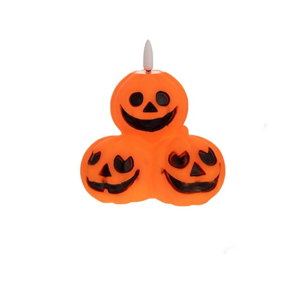 Vinyl Glowing Pumpkin Lanterns Halloween Decorations Dance Party Decorations Desktop Ornaments Night Light Props