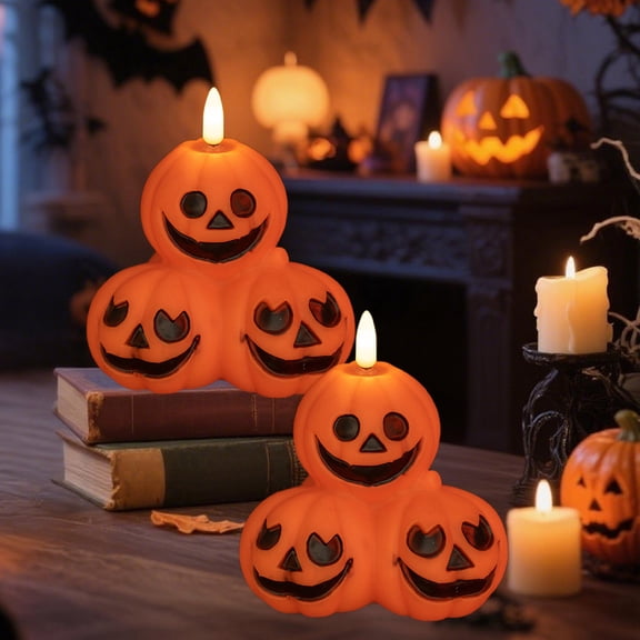Vinyl Glowing Pumpkin Lanterns Halloween Decorations Dance Party Props